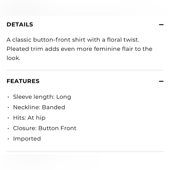 New-Talbots Petite Pleaded Ruffle Trim Floral Blouse. NWOT - Picture 14 of 14